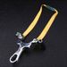 Alloy Steel Slingshot Silver Slingshot 11.5*8.5*1.3 Cm Suitable For Outdoor Competitions, Fitness Shooting, Hunting, Fishing (Slingshot Only)_desvips.com