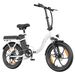 WITAMBIKE C16 (Made In EU) White/Black Electric Bicycle For Adults 48V 16Ah 250W 7-Speed Disc Brake_desvips.com