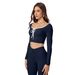 Nude Quick Drying Long Sleeved Yoga Sports Suit for Women Sexy round Neck High-Waisted Fitness Running Outfit_desvips.com