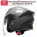 AD New Electric Motorcycle Helmet, Unisex, Full Face Helmet, Warm In Autumn And Winter, 3/4 Partial Helmet, Anti Fog._desvips.com
