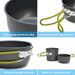 Camping Cookware Mess Kit Ultralight Camping Pot Set Outdoor Cooking Tableware For Hiking Trekking Picnic Fishing Mountaineering_desvips.com