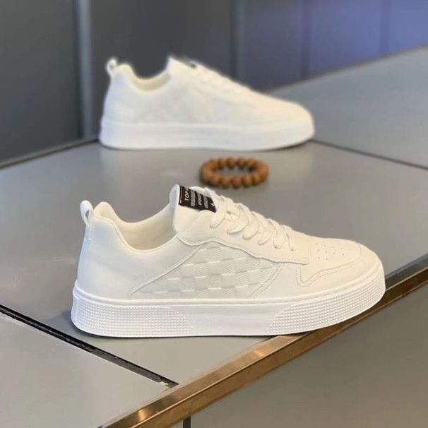 Panda Colored Spring Breathable Live Broadcast, Board Casual Leather Small White Trendy Shoes, Men's Shoes_desvips.com