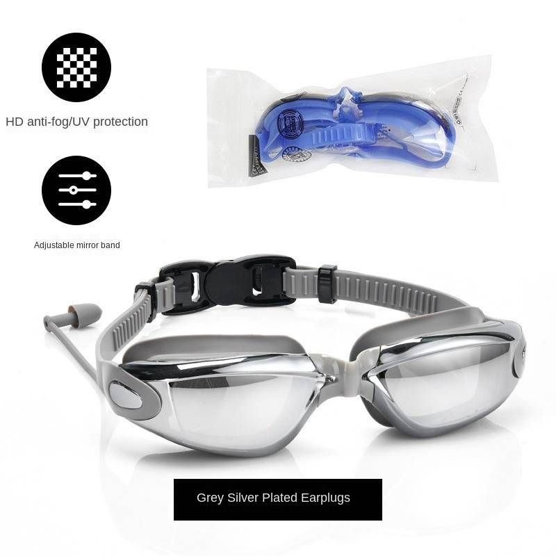 NOKO-2-pack Adult Silicone Racing Swimming Goggles, HD Electroplated Swimming Goggles, Professional Anti-fog And Waterproof Swimming Goggles._desvips.com