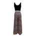 Women's Clothing Elegant print belted tank top leopard print high-waisted wide-leg pant suit_desvips.com