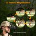 Hunting Night Vision Aiming Lens, Wearable Digital 5x Magnifying Telescope, COMS Imaging 1080P Ultra Clear Field Of View For Hunting/animal Surveying_desvips.com