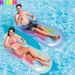 Inflatable Lounge Chair (160x85cm) - Heavy-Duty PVC Floating Bed With Backrest & Armrests For Pool, Beach, Lake - Blue Luxury Air Mattress For Adults_desvips.com