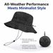 Quick Dry Waterproof Packable Bucket Hat For Women Men Outdoor Sun Hats With Detachable Chin Strap_desvips.com