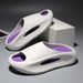 Unisex Platform Slides - Thick EVA Sole For Height Boost Non-Slip & Lightweight Trendy One-Strap Sandals For Outdoor/Sport Wear_desvips.com