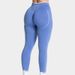 TEVEO Women's Bare Feel Running Fitness Set Quick Drying Sports Top And High Waisted Hip Lifting Yoga Pants Tight Fitting_desvips.com