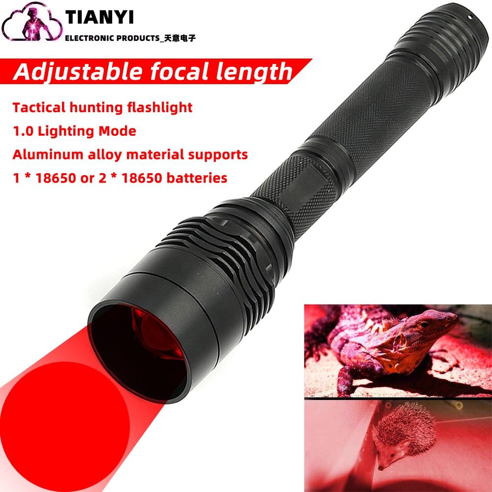 One Mode Red Light Flashlight, 1 Mode Red LED Flashlight Red Flashlight, Red LED Red Light For Astronomy, Aviation Hunting_desvips.com