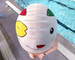 Cat-themed Waterproof Silicone For Hair Protection, Chlorine-resistant, Professional Long-hair Cap, Cute Summer Swim_desvips.com