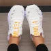 Women's Mesh Lightweight Soft Sole Jogging Strap Breathable Fashion Sports Walking Casual Tennis Flat Shoes For Men_desvips.com