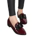 Women's Loafers Bow Decor Pointed Toe Flat For Women Patent Leather Shallow Mouth Commuter Daily Casual Shoes 2024_desvips.com