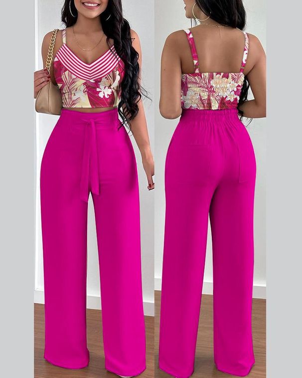 Women's fashion new fashion halter two-piece suit for women_desvips.com