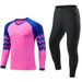 Breathable Goalkeeper Jersey & Shorts Set - Lightweight Polyester Football Training Kit For Youth & Adults - High Visibility Colors_desvips.com