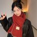 Scarf Women Christmas Spring Festival Warm Thick Versatile Trendy For Girlfriend Cold-Proof Winter Gift Light Luxury_desvips.com