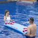 Inflatable Beer Pong Table Float - Waterproof Floating Game Station With Cup Holders & Ice Cooler (Pool Party Lake Fun Adult Drinking Games)_desvips.com
