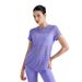 New Bamboo Fiber Summer Fitness Short Sleeve Breathable T-Shirt Hollow Out Back Sports Top Women Yoga Wear Round Neck_desvips.com