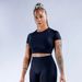 DFYNEIgnite Women's Running Yoga Sports Bra Quick Drying Breathable Vest Style Fitness Short Sleeve Gym Top_desvips.com