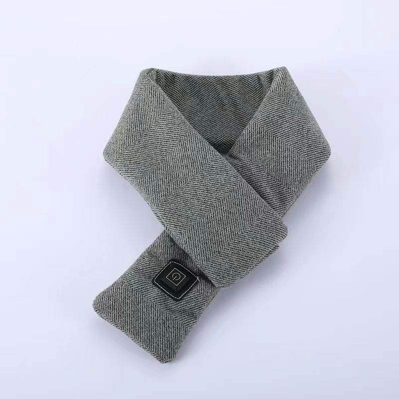 New Heated Neck Warmer Smart USB Electric Winter Men Women Fleece-lined Heating Middle-aged And Elderly Warm Scarf_desvips.com