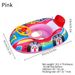 Baby Inflatable Car Boat Swim Ring With Steering Wheel Horn Cute Cartoon Float For Toddlers 1-3 Years Safe Pool Beach Toy_desvips.com