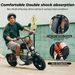 iScooter DX5 Adults Electric Scooter With Seat, 1500W Motor,48V15.6AH Battery 15inch_desvips.com