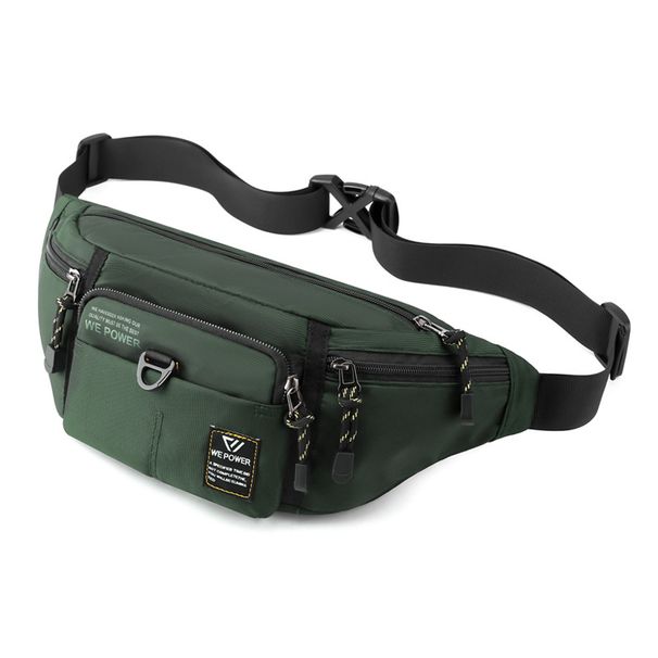 Men's Abrasion Resistant Outdoor Walking Sports Water- Cloth Waist Bag_desvips.com