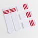 Versatile Thin Black White Striped Knee High Socks For Children Women Preppy Style Mid Calf Soccer Socks Sports & Outdoor Accessories_desvips.com