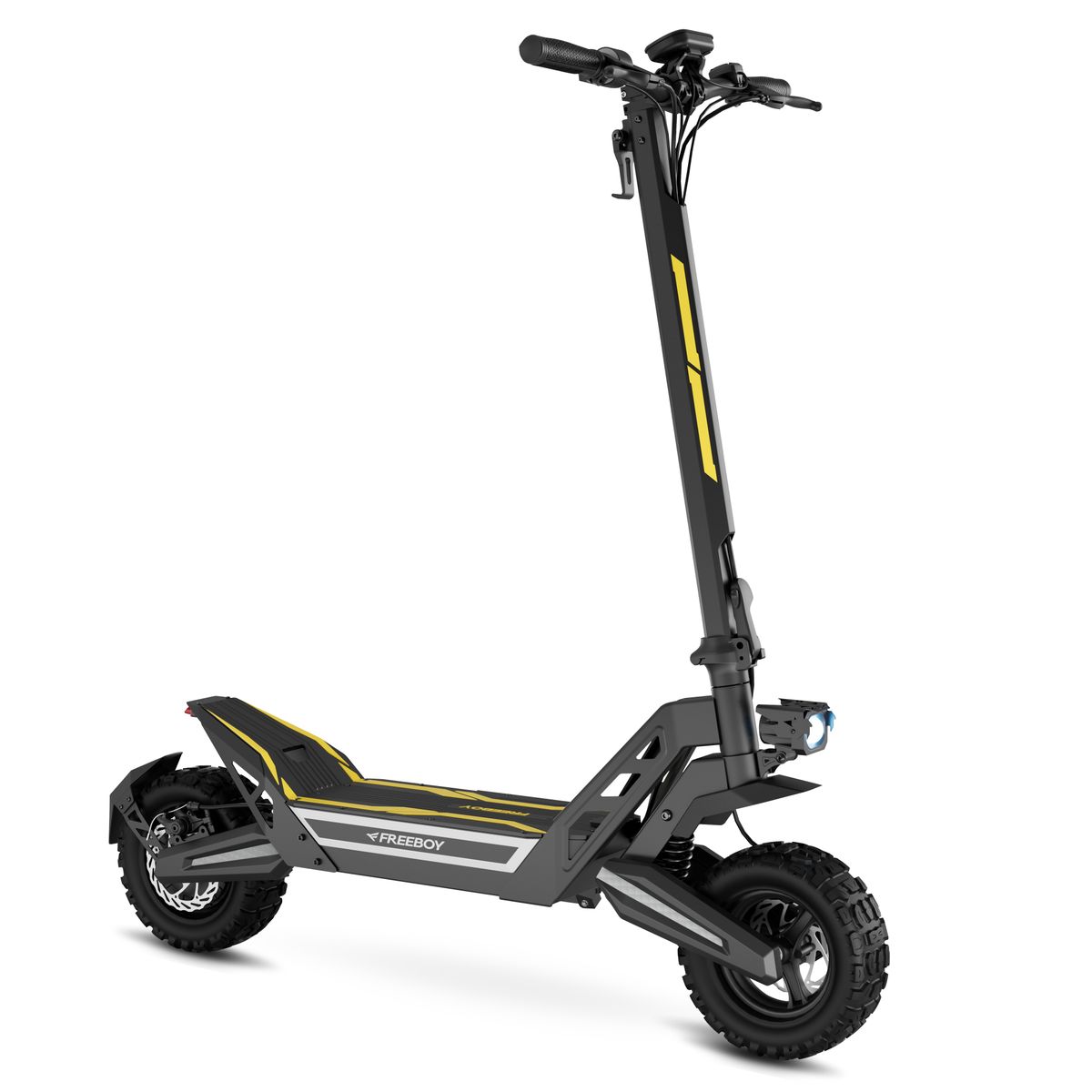 FREEBOY J2MAX Foldable Electric Scooter, 48V 18.2Ah Battery, Full Suspension_desvips.com