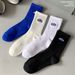 Socks Match Men And Women's Same Style Mid Tube Socks Ins Thick Line Net Red Trend Couple Autumn And Winter Style Socks_desvips.com
