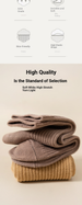 Cotton Maillard Solid Color Anti-odor And Sweat-absorbing Double Needle Boneless Socks For Men And Women Beige Stacked Socks_desvips.com