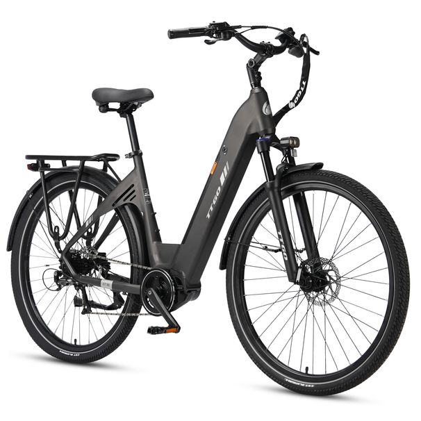 TTGO C7 SE Electric Bike, 36V 18AH Long Range Ebike With Bafang Mid Motor,Shimano 9-Speed_desvips.com