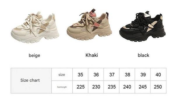 Women's Chunky Sneakers - Slimming Design, Breathable Mesh Upper, Ultra-Soft EVA Sole With Arch Support_desvips.com