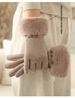 Winter Fleece Thickened Windproof German Velvet Mink Fur Cycling Driving Warm Touch Screen European And American Simple Cold-proof Women's Gloves_desvips.com