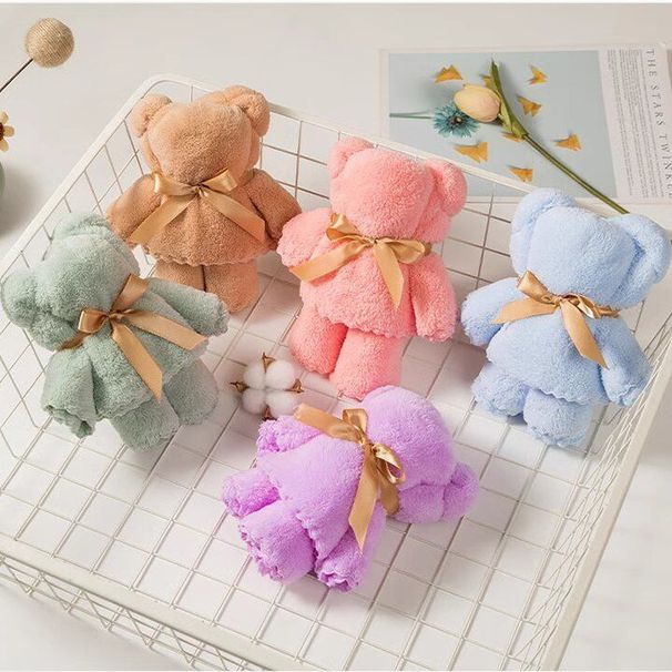 Bear Towel Box Cute Bag Kindergarten Creative Activity Small Gift Custom LOGO_desvips.com