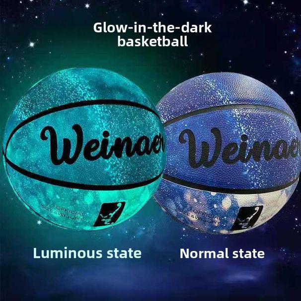 Glow-in-the-Dark – Size 7 Official PU Leather, Anti-Slip & Reflective Night Play, Durable Training Basketball For_desvips.com