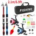 Ultra-short Couple Parent-child Children's Double Wheel 1.8m And 2.1m Rod Fishing Gear Full Set_desvips.com