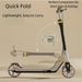 Handbrake Skateboard - Foldable 2-Wheel Large-Wheel Scooter For Kids, Teens & Commuters (Urban/Campus Use)_desvips.com
