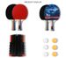 Table Tennis Racket Set 4-pitch 6-ball With Mesh Rack Retractable Portable Packaging Set_desvips.com