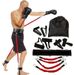 60- 150LBS Boxing Resistance Band Set With Ankle/Wrist Straps, Martial Arts Training For Speed & Power_desvips.com