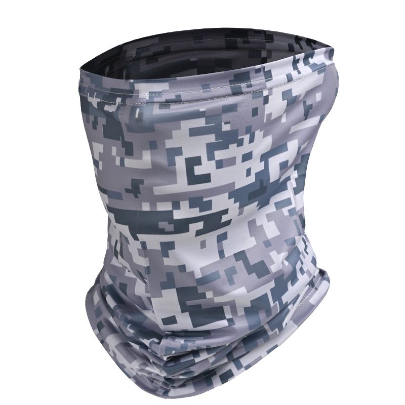 Men's Women's Summer Elastic Ice Silk Neck Gaiter, Personalized Lightweight Outdoor Cycling Face Mask, Providing Coolness Sunscreen_desvips.com