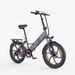 Hillmiles Mile 2 Foldable E-Bike 36V 13Ah Battery 250W 100KM Range Dual Suspension 20*3.0" All Terrain Fat Tires Commuting Electric Bicycle_desvips.com