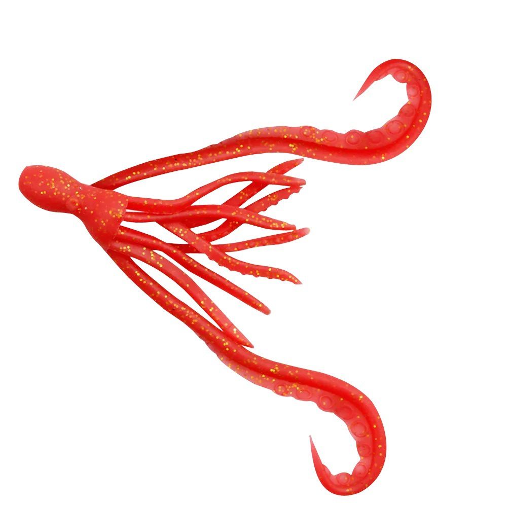 Shark Skimmer|4 Pieces/Pack TPR Material Squid 3.5g Soft Multi-Hook Lure Bait Freshwater Saltwater Fishing Octopus_desvips.com