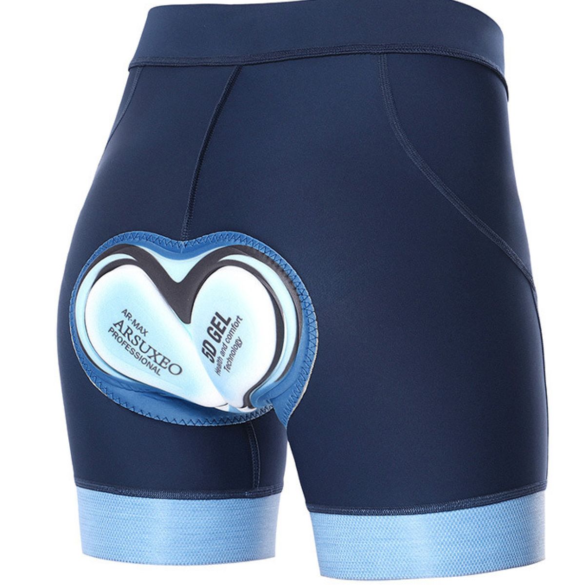 NOKO-ARSUXEO New Cycling Underwear Women's Sports Fitness Three-quarter Shorts Comfortable Summer Tights High Elastic Breathable Sweat-absorbent_desvips.com