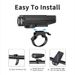 Bicycle Headlight Can Be Solar Charged For Night Riding_desvips.com