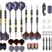 Set 12pcs 20g 24g Steel Professional Metal Tip And Sharpening Tool, Aluminum Shaft Brass Dart Body Barrel_desvips.com