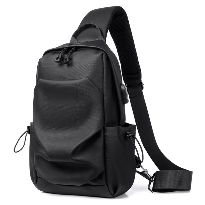 2026New Men's Trendy Cool Single Shoulder Crossbody Multifunctional Casual Chest Bag Light, Comfortable, And Breathable_desvips.com