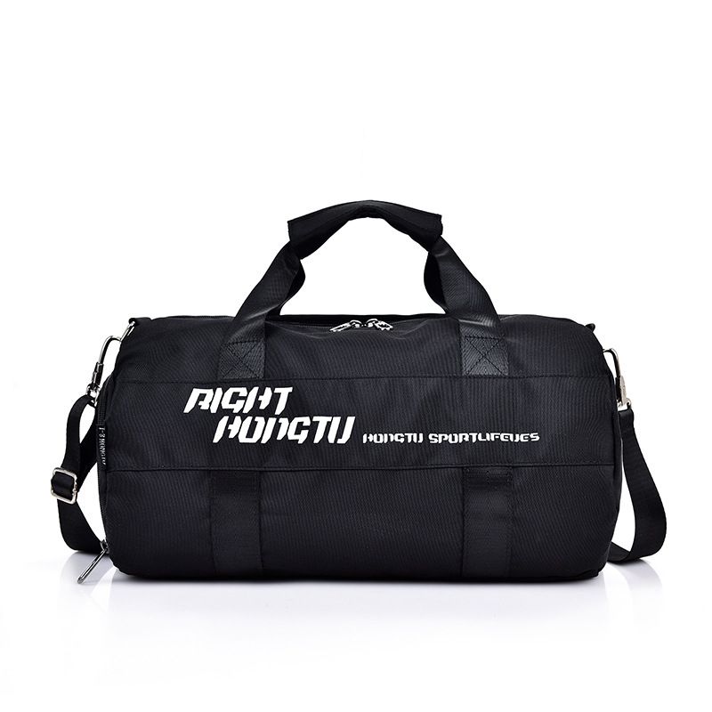Dry And Wet Separation Sports Fitness Bag Short-distance Hand-held Cylindrical Travel Bag Large Capacity Duffel Bag_desvips.com