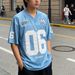 Heavyweight American-style Trendy Football-themed Digital Print Men's Top, Loose-fitting Sports Short-sleeve T-shirt_desvips.com