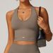 Cross-Border Vest Breathable Yoga European And American Seamless Halter Sports Bra Women Shockproof Fitness Top_desvips.com